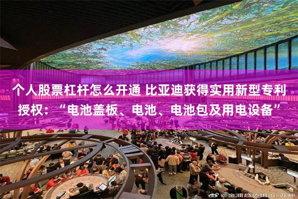 个人股票杠杆怎么开通 比亚迪获得实用新型专利授权：“电池盖板、电池、电池包及用电设备”
