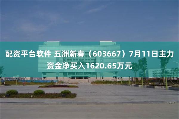 配资平台软件 五洲新春（603667）7月11日主力资金净买入1620.65万元