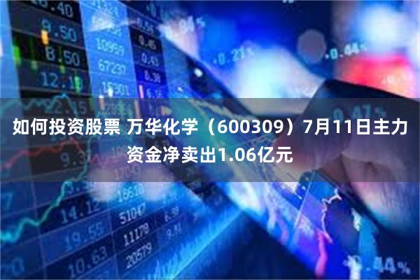 如何投资股票 万华化学（600309）7月11日主力资金净卖出1.06亿元