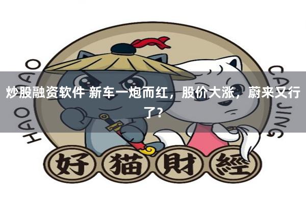 炒股融资软件 新车一炮而红，股价大涨，蔚来又行了？