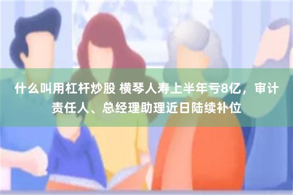 什么叫用杠杆炒股 横琴人寿上半年亏8亿，审计责任人、总经理助理近日陆续补位