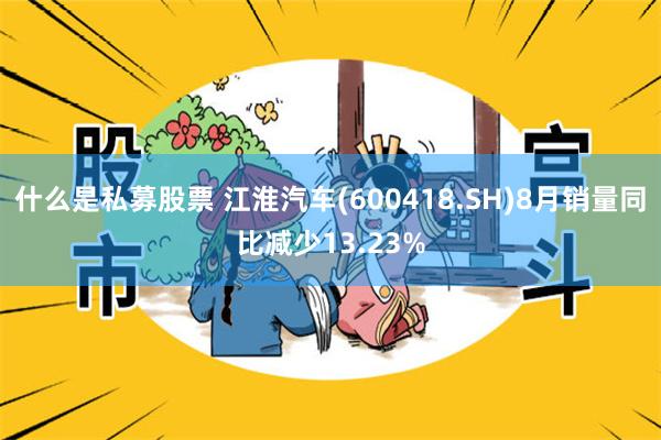 什么是私募股票 江淮汽车(600418.SH)8月销量同比减少13.23%
