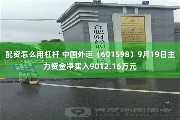 配资怎么用杠杆 中国外运（601598）9月19日主力资金净买入9012.16万元