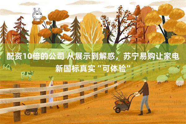 配资10倍的公司 从展示到解惑，苏宁易购让家电新国标真实“可体验”