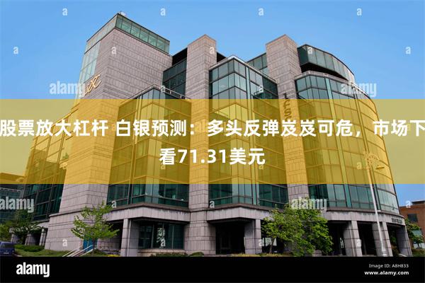 股票放大杠杆 白银预测：多头反弹岌岌可危，市场下看71.31美元