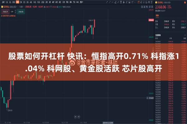 股票如何开杠杆 快讯：恒指高开0.71% 科指涨1.04% 科网股、黄金股活跃 芯片股高开