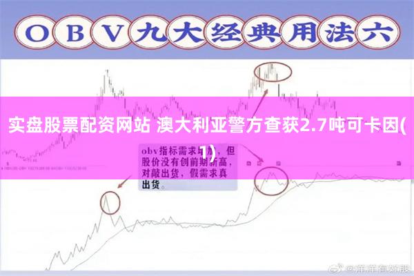 实盘股票配资网站 澳大利亚警方查获2.7吨可卡因(1)