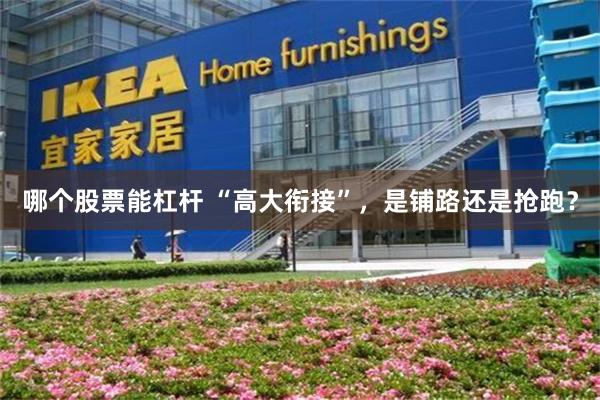 哪个股票能杠杆 “高大衔接”，是铺路还是抢跑？