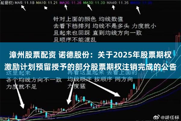 漳州股票配资 诺德股份：关于2025年股票期权激励计划预留授予的部分股票期权注销完成的公告