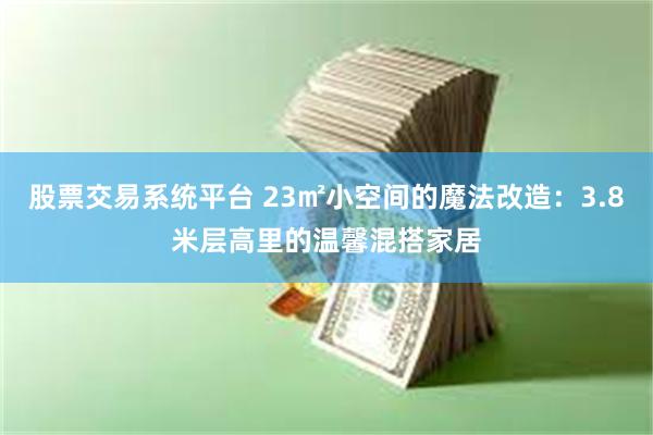 股票交易系统平台 23㎡小空间的魔法改造：3.8米层高里的温馨混搭家居